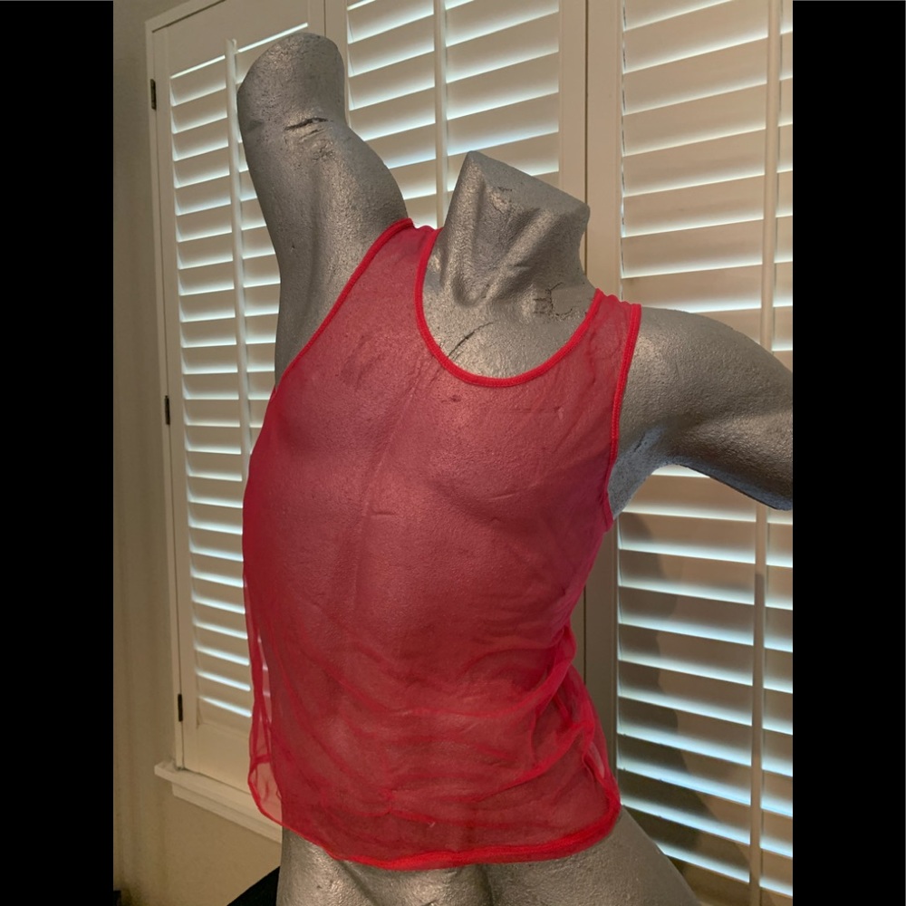 Expo Tank See-Thru Mesh -  B070  - Ruby Red
